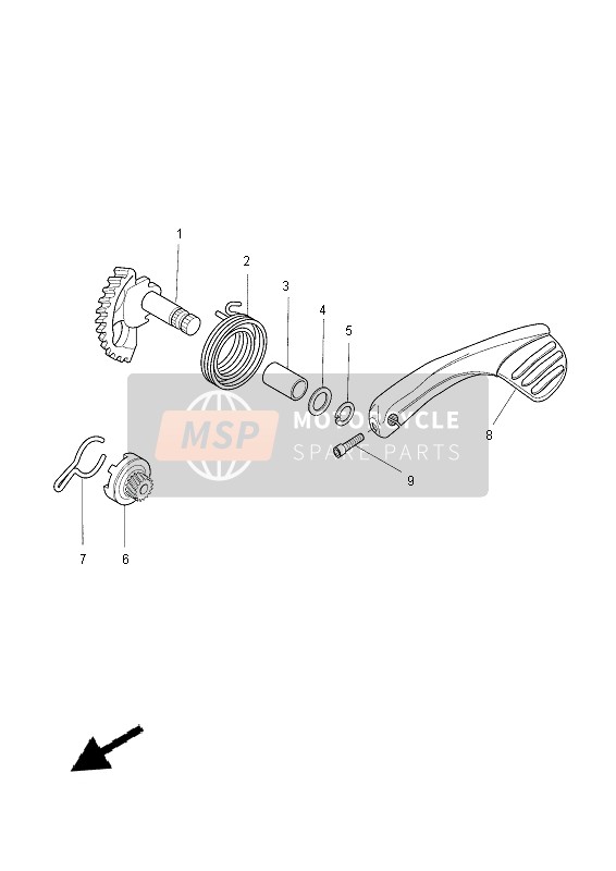 Yamaha CW50E 2013 Starter for a 2013 Yamaha CW50E